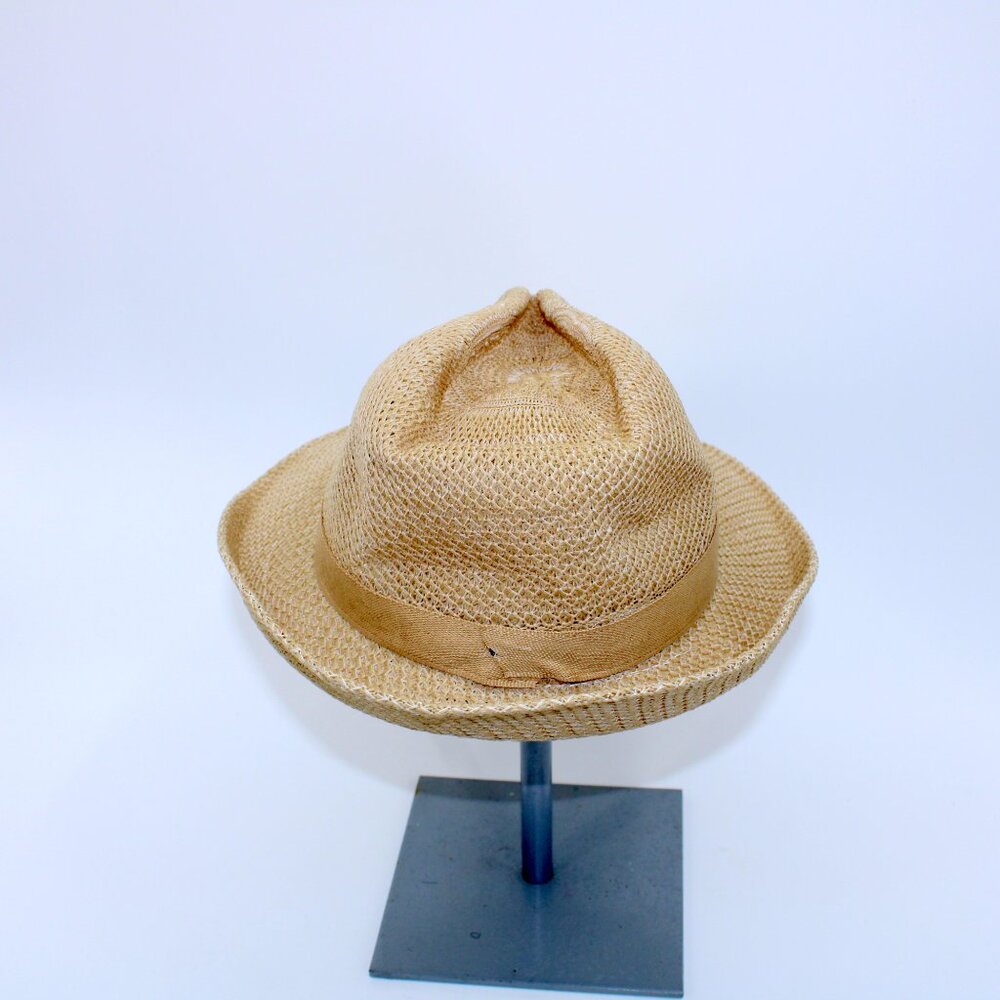 RONALDINO Small Curly Brim Straw Sun Hat - Picture 4 of 5
